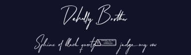 Dehally Brother by Kong Font — Script Handwritten Font — thumbnail 2