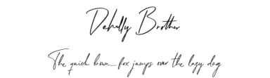 Dehally Brother by Kong Font — Script Handwritten Font — thumbnail 1