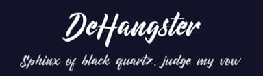 DeHangster by QueenType — Script Handwritten Font — thumbnail 2