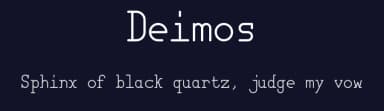 Deimos by Matt Wilson — Sans Serif Font — thumbnail 2