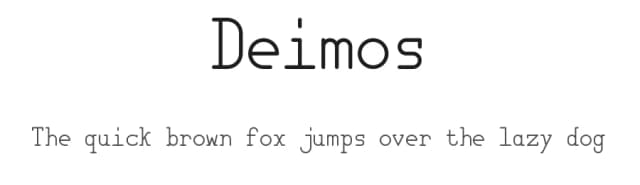 Deimos by Matt Wilson — Sans Serif Font