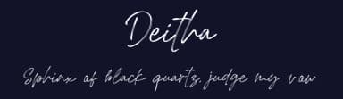 Deitha by Radinal Ridwan — Script Handwritten Font — thumbnail 2