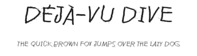 Déjà-vu dive by Juha Korhonen — Script Handwritten Font — thumbnail 1