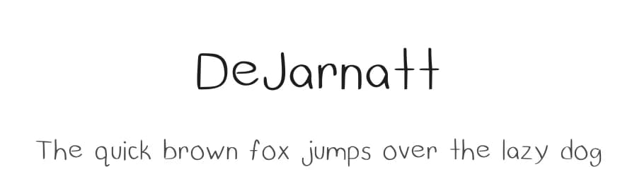 DeJarnatt by drew27 — Script Handwritten Font