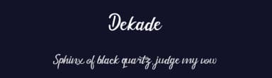 Dekade by Eldertype Studio — Script Handwritten Font — thumbnail 2