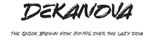 Dekanova by Dedi Setiyawan — Script Handwritten Font