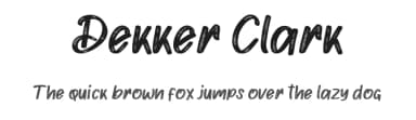 Dekker Clark by LetterStock Std — Script Handwritten Font — thumbnail 1