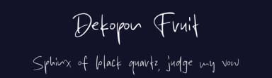 Dekopon Fruit by MJType — Script Handwritten Font — thumbnail 2