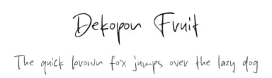 Dekopon Fruit by MJType — Script Handwritten Font — thumbnail 1