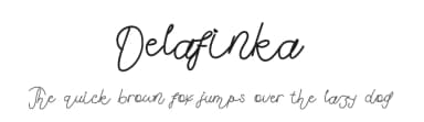 Delafinka by Edric Studio — Script Handwritten Font — thumbnail 1