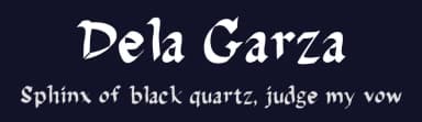 Dela Garza by John Doe — Script Handwritten Font — thumbnail 2