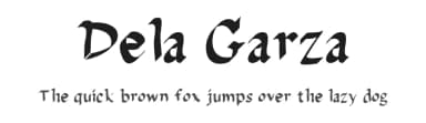 Dela Garza by John Doe — Script Handwritten Font — thumbnail 1