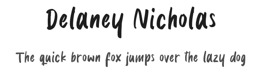 Delaney Nicholas by Kotak Kuning Studio — Script Handwritten Font — preview 1