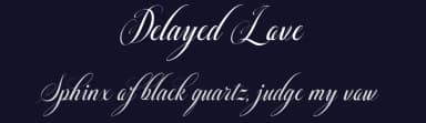 Delayed Love by Rama type — Script Handwritten Font — thumbnail 2