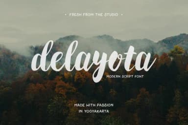 Delayota Font by Wowok Prast — Script Handwritten Font — thumbnail 1