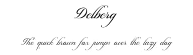 Delberg by Bens Creative — Script Handwritten Font — thumbnail 1
