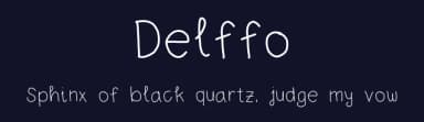 Delffo by D; Jov — Script Handwritten Font — thumbnail 2