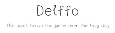 Delffo by D; Jov — Script Handwritten Font — thumbnail 1