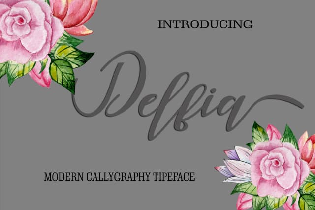 Delfia Font by maydhen studio — Script Handwritten Font