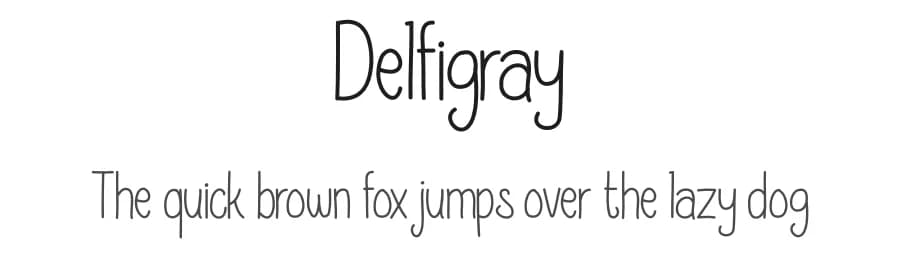 Delfigray by setyaisiam _type — Script Handwritten Font