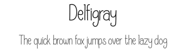 Delfigray by setyaisiam _type — Script Handwritten Font