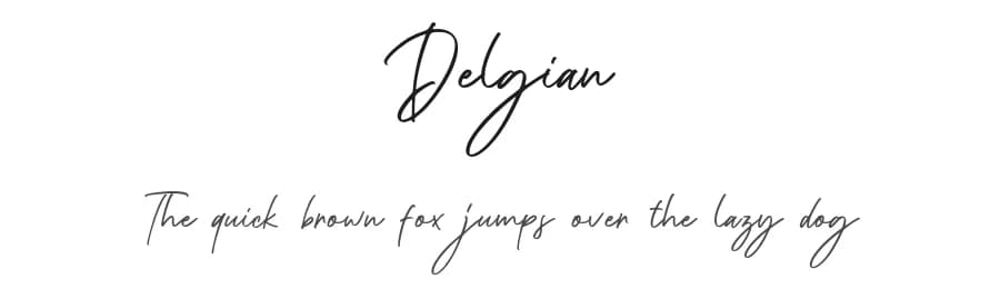 Delgian by Letterhend Studio — Script Handwritten Font