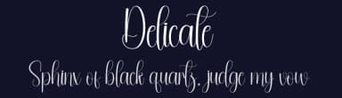 Delicate by Andi Moz — Script Handwritten Font — thumbnail 2