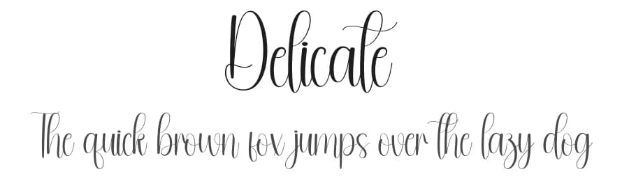Delicate by Andi Moz — Script Handwritten Font
