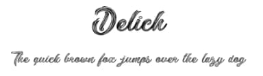 Delich by dcoxy - Greg Medina — Script Handwritten Font — thumbnail 1