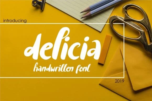 Delicia Font by pandastock — Script Handwritten Font — preview 1