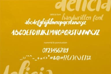 Delicia Font by pandastock — Script Handwritten Font — thumbnail 2