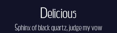 Delicious by falling graphic — Sans Serif Font — thumbnail 2