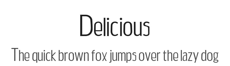 Delicious by falling graphic — Sans Serif Font