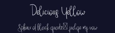 Delicious Yellow by VPcreativeshop — Script Handwritten Font — thumbnail 2