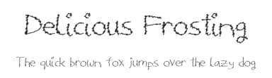 Delicious Frosting by Xerographer Fonts — Script Handwritten Font — thumbnail 1