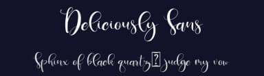 Deliciously Sans by Din Studio — Script Handwritten Font — thumbnail 2