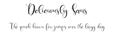 Deliciously Sans by Din Studio — Script Handwritten Font — thumbnail 1