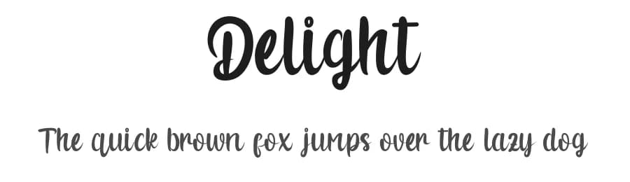 Delight by Inermedia Studio — Script Handwritten Font