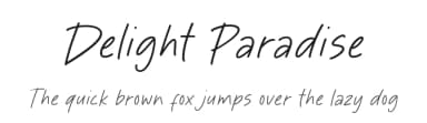 Delight Paradise by Timur Type — Script Handwritten Font — thumbnail 1