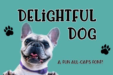 Delightful Dog Font by Kristy Hatswell — Script Handwritten Font — thumbnail 1