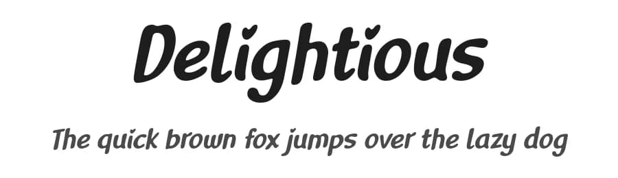 Delightious by 7NTypes — Script Handwritten Font