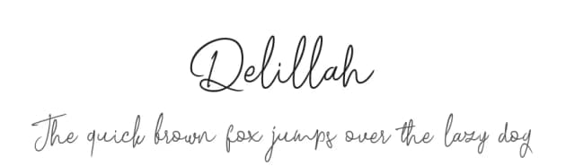 Delillah by VNM Creative Studio — Script Handwritten Font
