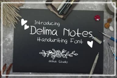 Delima Font by Debut Studio — Script Handwritten Font — thumbnail 1