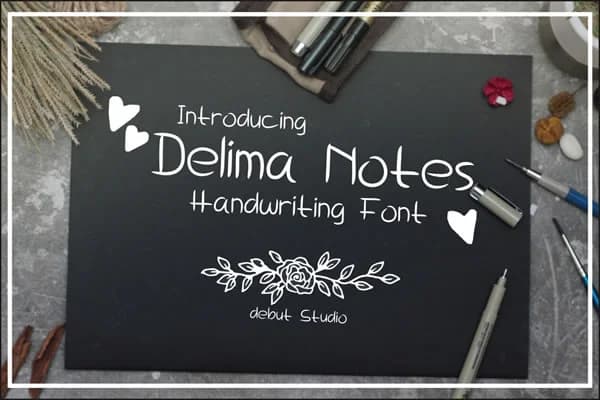 Delima Font by Debut Studio — Script Handwritten Font
