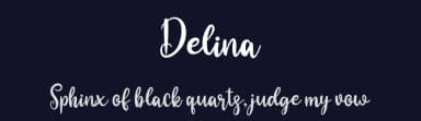 Delina by niyos — Script Handwritten Font — thumbnail 2