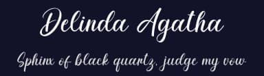 Delinda Agatha by Bluestype Studio — Script Handwritten Font — thumbnail 2
