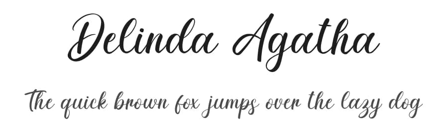 Delinda Agatha by Bluestype Studio — Script Handwritten Font