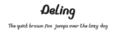 Deling by Winarko — Script Handwritten Font — thumbnail 1