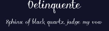 Delinquente by Måns Grebäck — Script Handwritten Font — thumbnail 2