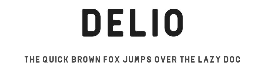 Delio by Kevin Gusti Arian — Sans Serif Font